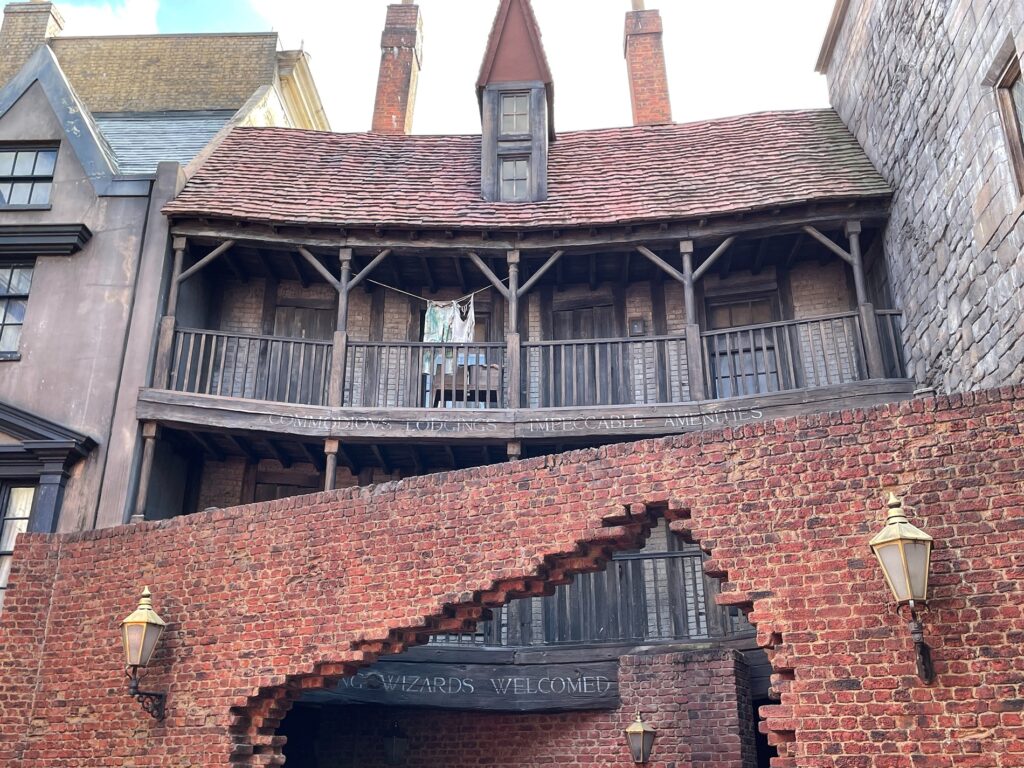 The entrance to Diagon Alley at Universal Studios

