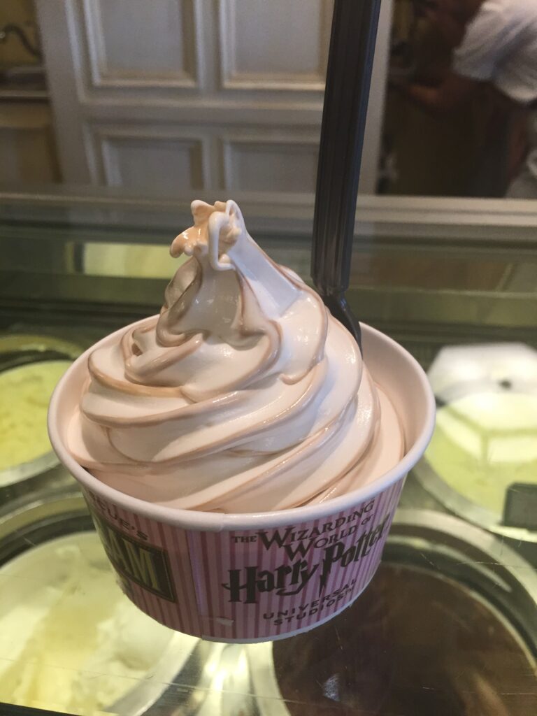 Butterbeer ice cream at Florian Fortiscues