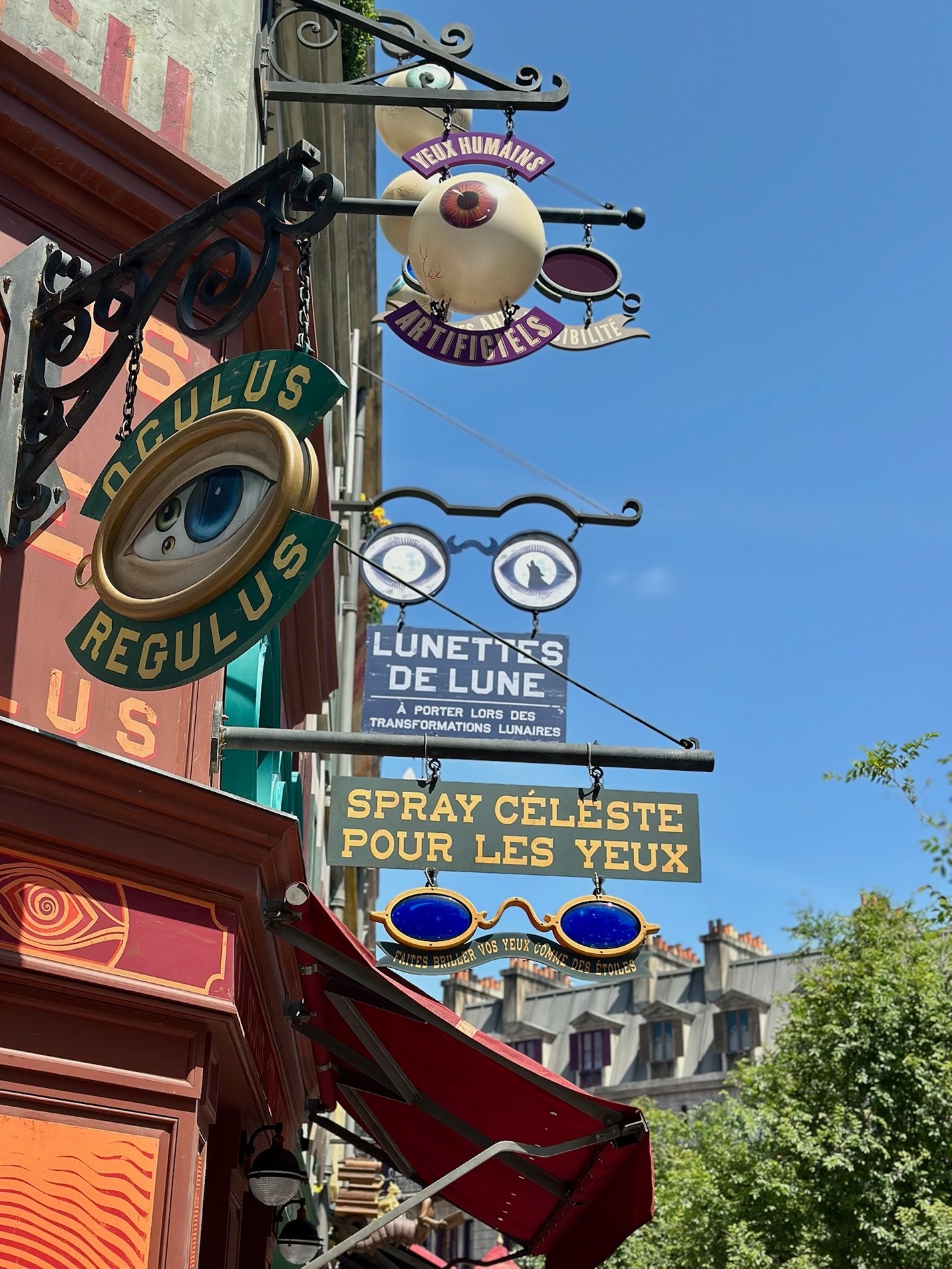 Signs at Wizarding World Epic Universe