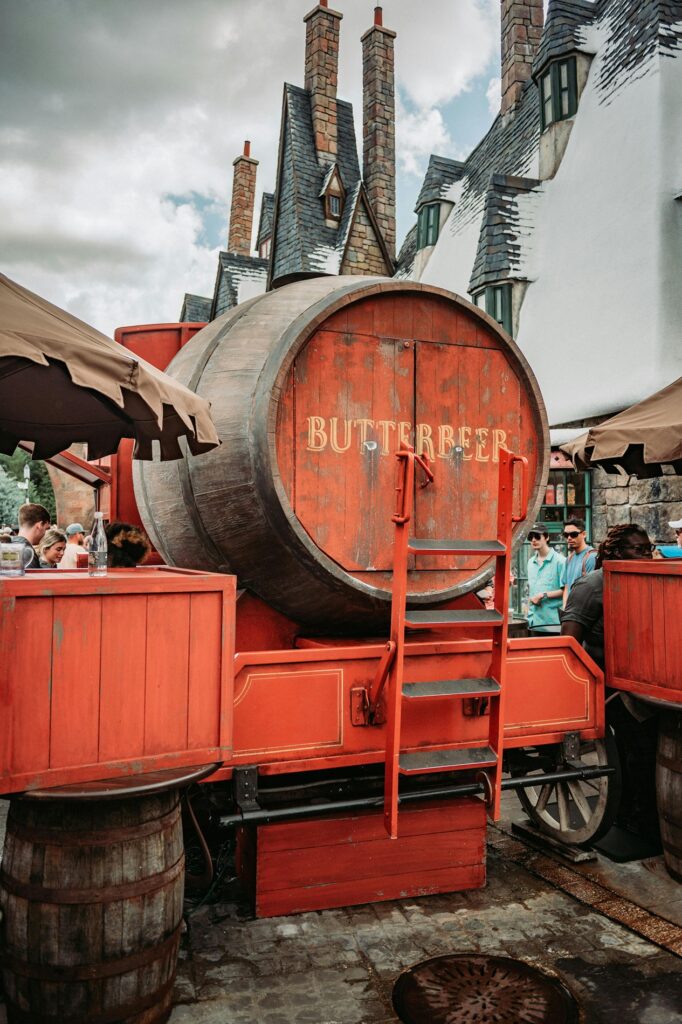 butterbeer cart in Univesals Islands of Adventure